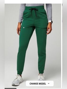 Women’s Fabletics Hunter Green High Waisted Joggers